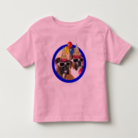 誕生日のボクサーのTシャツ トドラーTシャツ (正面)