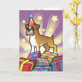 誕生日のボクサー カード (黄色い花)