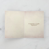 誕生日のボトルのヒトデ カード (内部)