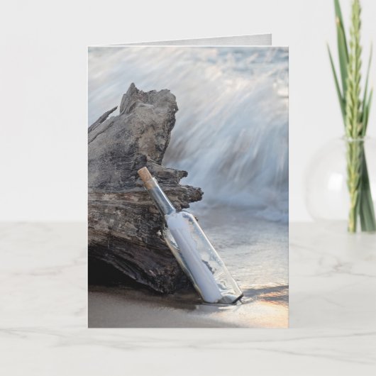 誕生日のボトル カード (正面)