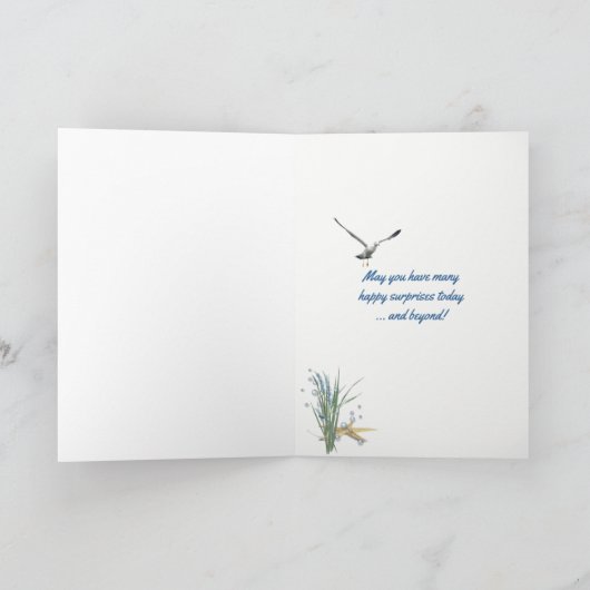 誕生日のボトル カード (内部)