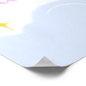 誕生日のポスターと愛らしいユニコーン。 ポスター (角)