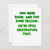 誕生日のポストカード ポストカード (正面/裏面)