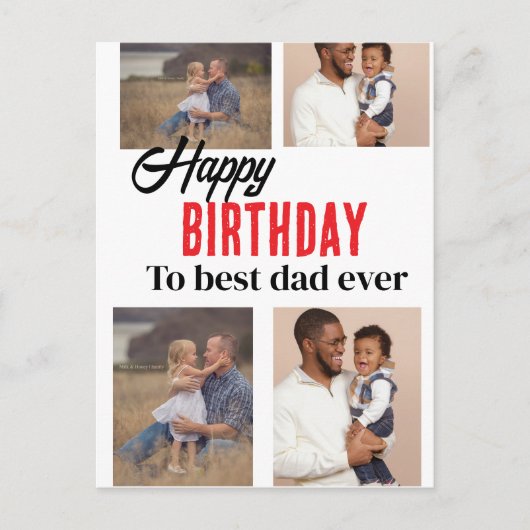 誕生日のポストカード ポストカード (正面)