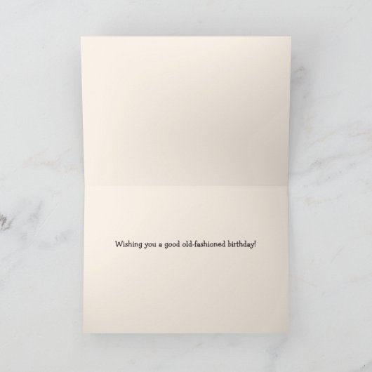 誕生日のマイルストーン素晴らし-アンティーク車の愛好家のための カード (内部)