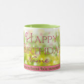 誕生日のマグ-個人化して下さい-庭 マグカップ (中央)