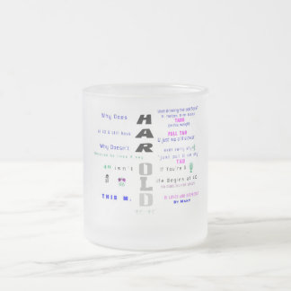 誕生日のマグ- H フロストグラスマグカップ