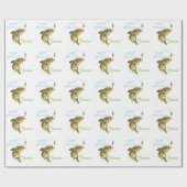 誕生日のマス及びはえのパーソナライズな包装紙 ラッピングペーパー (フラット)