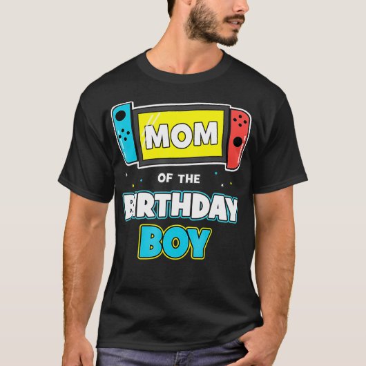 誕生日のママ男の子おもしろい誕生日ビデオゲーム Tシャツ (正面)