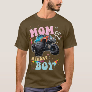 誕生日のママ男の子モンスタートラック Tシャツ