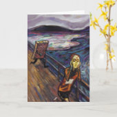 誕生日のマラソン用カード – 壁を叩く カード (黄色い花)