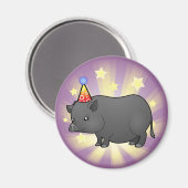 誕生日のミニブタ マグネット (正面/裏面)