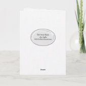 誕生日のメッセージ入りの瓶の中の星型の魚 カード (裏面)