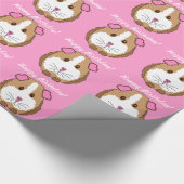 誕生日のモルモットの包装紙 ラッピングペーパー (角)
