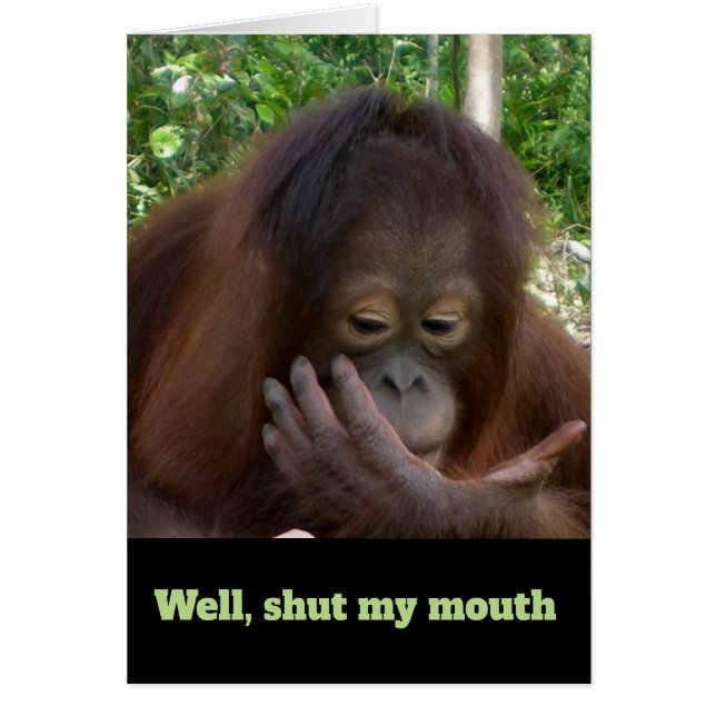 誕生日のユーモアが口を閉じた (正面)