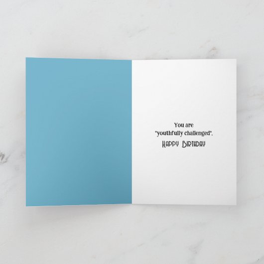 誕生日のユーモアカモメがアシカに止まる カード (内部)