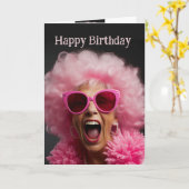 誕生日のライブライフを最大限におもしろい カード (黄色い花)