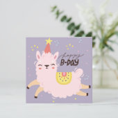 誕生日のラマ シーズンカード (スタンド正面)