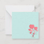 誕生日のラマ ノートカード (裏面)