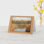 誕生日のリフレクション カード (黄色い花)