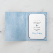 誕生日のレディビクトリアンバードハウスソンバード カード (内部)