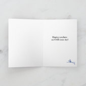 誕生日のロウイングの乗組員のpersonalizableスポーツ カード (内部)