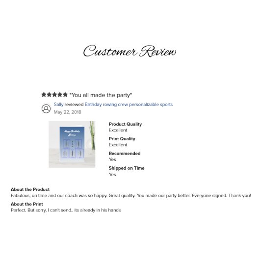 誕生日のロウイングの乗組員のpersonalizableスポーツ カード