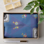 誕生日のロボットティッシュペーパー 薄葉紙 (ギフト)