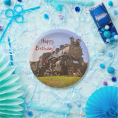 誕生日のヴィンテージの蒸気の列車 ペーパープレート (パーティー)