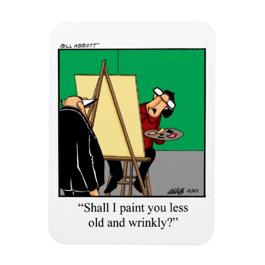 誕生日の丘の上のユーモアのマグネットギフト マグネット (縦)