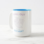 誕生日の二音コーヒーマグよ ツートーンマグカップ (正面左)