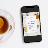 誕生日の何か |大人誕生日カクテルパーティー 招待状