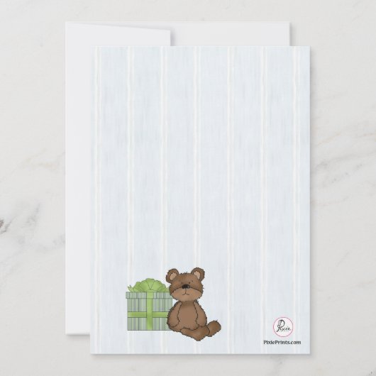 誕生日の内気なかわいこちゃんのパーティの招待状 招待状 (裏面)