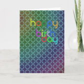 誕生日の円 カード (正面)