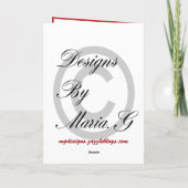 誕生日の写真カード カード (裏面)