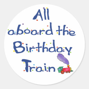 誕生日の列車のすべて ラウンドシール