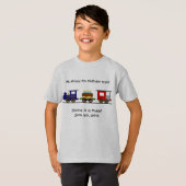 誕生日の列車のワイシャツ Tシャツ (正面フル)