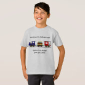 誕生日の列車のワイシャツ Tシャツ (正面フル)