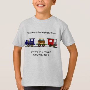 誕生日の列車のワイシャツ Tシャツ