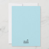 誕生日の列車の招待状 招待状 (裏面)