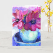 誕生日の前兆 カード (黄色い花)