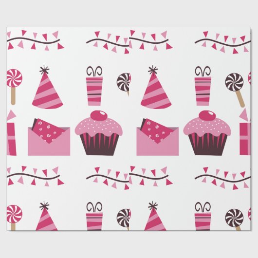 誕生日の包装紙 ラッピングペーパー (シーム)