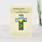 誕生日の十字の司祭 カード (正面)