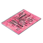 誕生日の単語の雲のChicchanのマヤのアステカなノート ノートブック (左側)