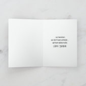 誕生日の卵を持つ白い鶏 カード (内部)