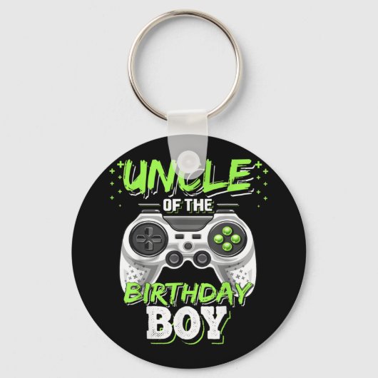 誕生日の叔父の男の子のマッチングのビデオゲーム キーホルダー (正面)