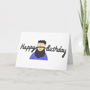 誕生日の口ひげ（ヒップスター用髭） カード