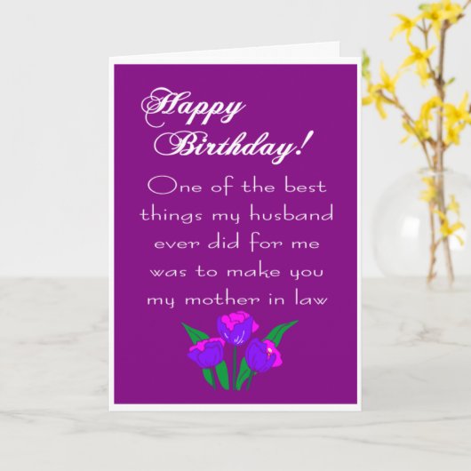 誕生日の可愛い母親 カード (黄色い花)