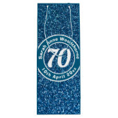 誕生日の名称、年齢、日付ワインによる記念会 ワインギフトバッグ (裏面)