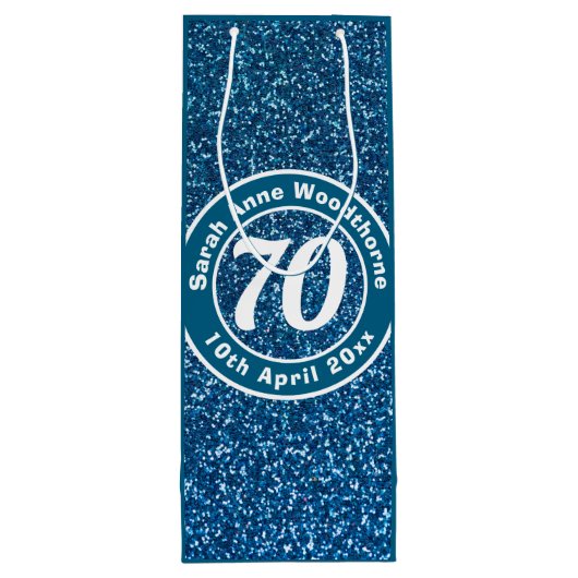 誕生日の名称、年齢、日付ワインによる記念会 ワインギフトバッグ (裏面)